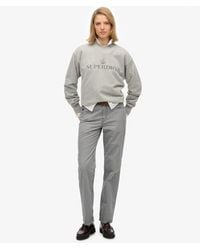 Superdry - & Co Mid Rise Straight Stripe Pants - Lyst