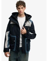 Superdry - Hooded Colour Block Windbreaker Jacket - Lyst