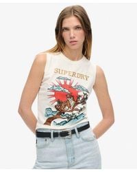 Superdry - Tattoo Rhinestone Vest - Lyst