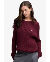 Superdry - Slouchy Cable Knit Jumper - Lyst