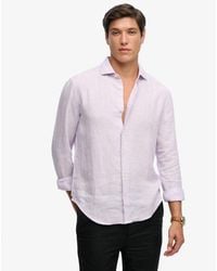 Superdry - & Co Riviera Long Sleeve Linen Shirt - Lyst