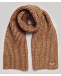 Superdry - & Co Ribbed Knit Scarf - Lyst