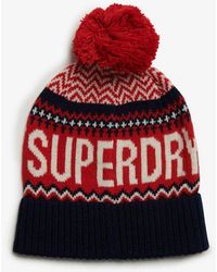 Superdry - Femme Bonnet Jacquard Taille: 1Taille - Lyst