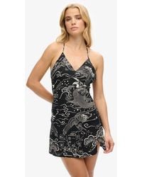Superdry - & Co Printed Mini Slip Dress - Lyst