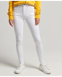 Superdry - High Rise Skinny Jeans Optic - Lyst