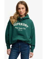 Superdry - & Co Luxe Casual Embroidered Relaxed Hoodie - Lyst
