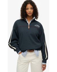 Superdry - & Co Country Club Tape Henley Jumper - Lyst