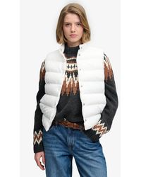 Superdry - & Co Padded Snap Gilet - Lyst