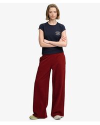 Superdry - & Co Essential Logo Wide Leg joggers - Lyst