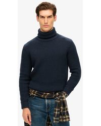 Superdry - & Co The Merchant Store - Textured Roll Neck Jumper - Lyst