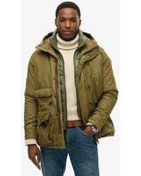 Superdry - Hooded Cotton Lined Deck Jacket - Lyst