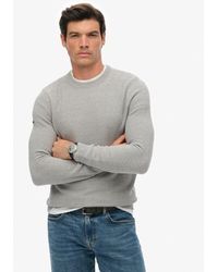 Superdry - Homme Pull Texturé En Coton Léger Taille - Lyst