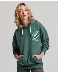 Superdry - Code Applique Oversized Hoodie Enamel Marl - Lyst