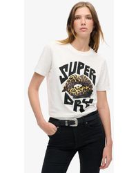 Superdry - & Co Lo-fi Punk Poster Relaxed Crew Neck T-shirt - Lyst
