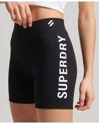 Superdry Short de cyclisme CODE Core Sport - Noir