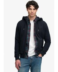 Superdry - Essential Logo Half Brushed Zip Hoodie - Lyst