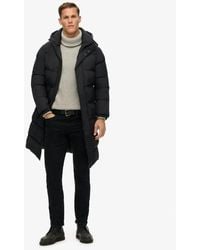Superdry - & Co Hooded Long Puffer Jacket - Lyst