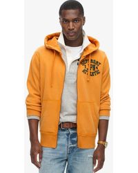 Superdry - Vintage athletic zip hoodie - Lyst