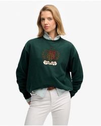 Superdry - Crest Loose Crew - Lyst