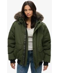 Superdry - Classic Oversized Everest Faux Fur Bomber Jacket - Lyst