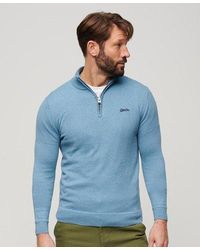 Superdry - Henley Cotton Cashmere Knitted Jumper - Lyst