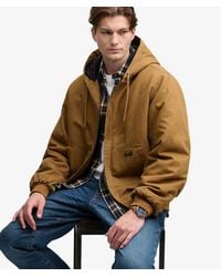 Superdry - & Co Hooded Workwear Bomber Jacket - Lyst