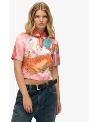Superdry - & Co Mandarin Jacquard Top - Lyst