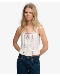 Superdry - & Co Lace Cami Top - Lyst