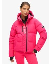 Superdry - Sport Hooded Ski Boxy Puffer Jacket - Lyst