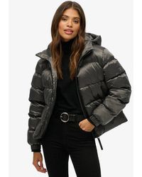 Superdry - & Co Hooded Luxe Sports Puffer Jacket - Lyst