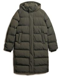 Superdry - & Co Hooded Long Puffer Jacket - Lyst