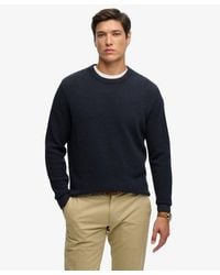 Superdry - & Co Textured Crew Knit Jumper - Lyst