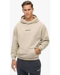 Superdry - Sweat à capuche ample à motif et micro logo - Lyst