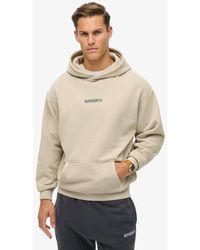Superdry - Boxy Fit Micro Logo Loose Hoodie - Lyst