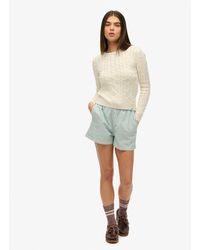 Superdry - & Co Essentials Slim Cable Jumper - Lyst