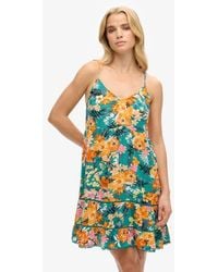 Superdry - Classic Viscose Cami Beach Dress - Lyst
