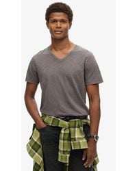 Superdry - V-neck Slub Short Sleeve T-shirt - Lyst