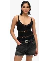 Superdry - & Co Crochet Cami Top - Lyst