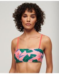 Superdry - Tropical Bandeau Bikini Top - Lyst