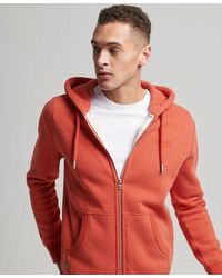 Superdry - Classic Vintage Logo Embroidered Zip Hoodie - Lyst