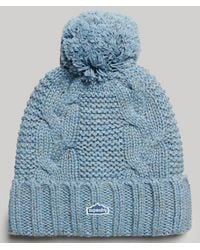 Superdry - & Co Cable Knit Bobble Beanie - Lyst
