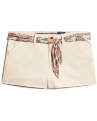 Superdry - Slim Fit Logo Patch Chino Hot Shorts - Lyst
