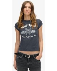 Superdry - & Co Classic Motorhead Cap Sleeve T-shirt - Lyst