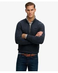 Superdry - Homme Sweat À Demi-Zip Logo Vintage Brodé Taille - Lyst