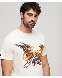 Superdry - & Co Tattoo Script T-shirt - Lyst