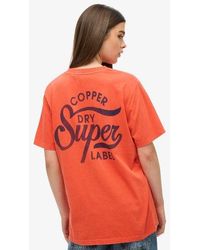 Superdry - Oversized Copper Label Chest Graphic T-shirt - Lyst