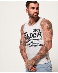 Superdry - Classic Standard Vest Top Ice Marl - Lyst
