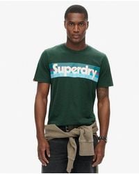 Superdry - Retro Stripe Logo T-shirt - Lyst