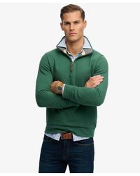 Superdry - & Co Essential Pique Half Zip - Lyst