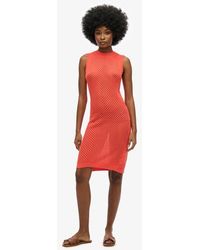 Superdry - & Co Chevron Crochet Mini Dress - Lyst